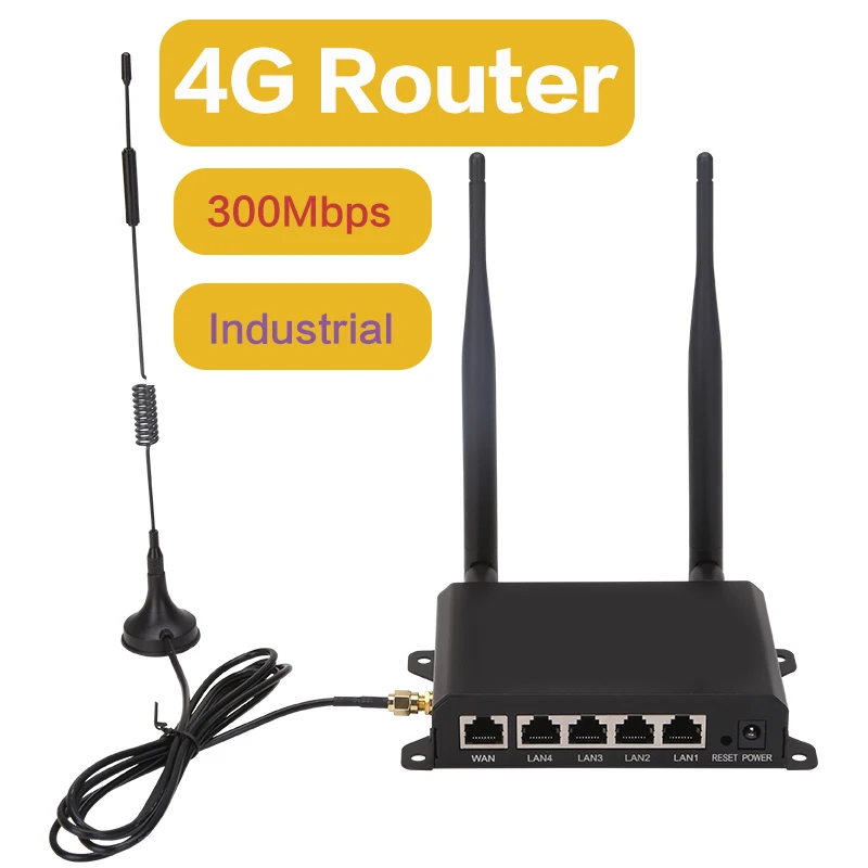 Wi-Fi роутер со слотом для Sim-карты 4g LTe модем беспроводной CPE Hostpot Industrial 300 Мбит/с 1Wan