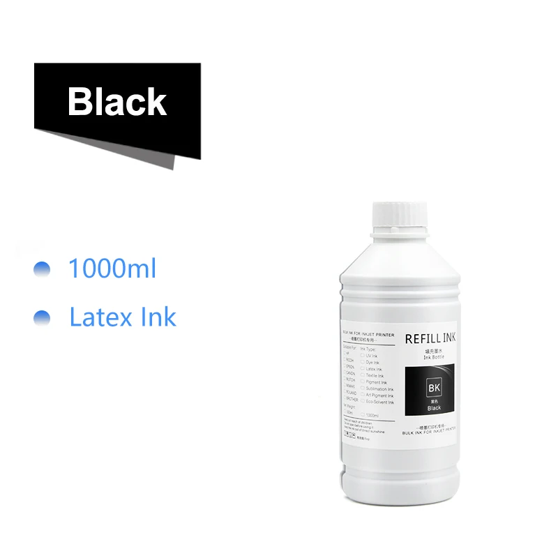 1000ml/Bottle Original Latex Ink For HP 831 For HP Latex 110 300 310 315 330 335 360 365 370 560 570 Inkjet Printer Ink