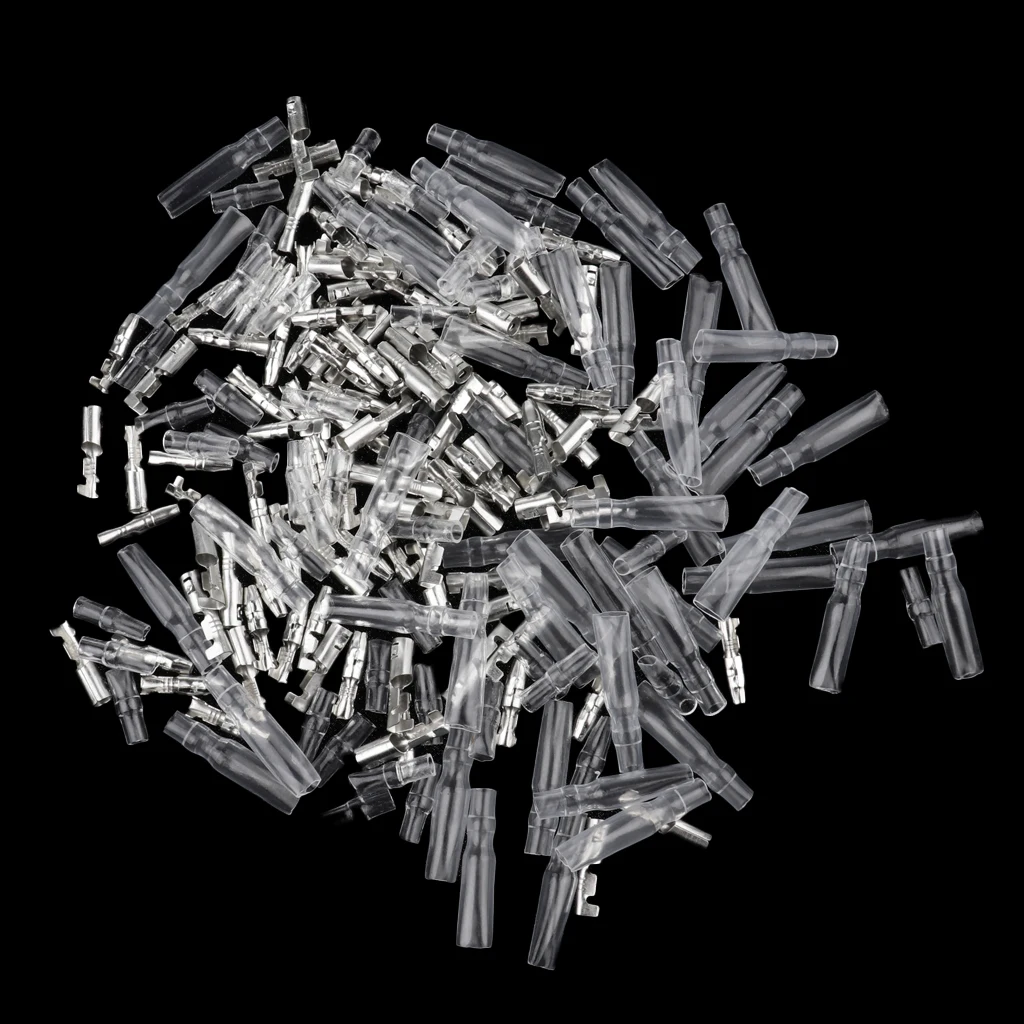 200 Pcs 3.9mm Car Truck Insulation Bullet Connector Wire Terminals Kits For Motorcycle Scooter Moped Car Kit Car Atv Quad