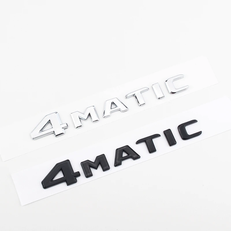 [Лидер продаж] 2 шт. автомобильный Стайлинг 3D ABS серебристый, черный 4matic 4matic эмблема задний багажник значок загрузки авто Стикеры новых и старых стиль