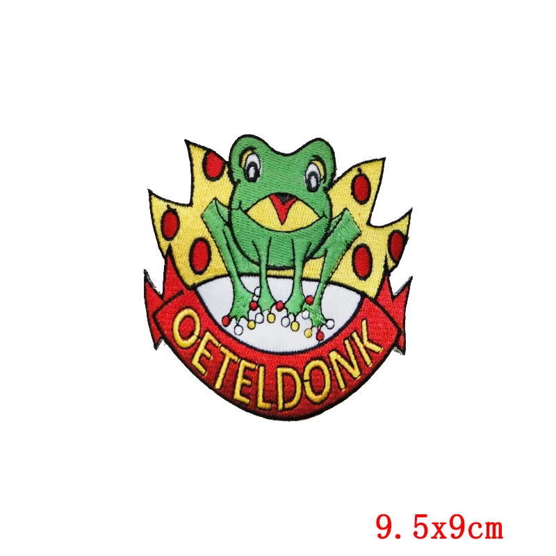 Бренд нашивки в виде лягушек Полный вышитые карнавальный для Нидерланды патч