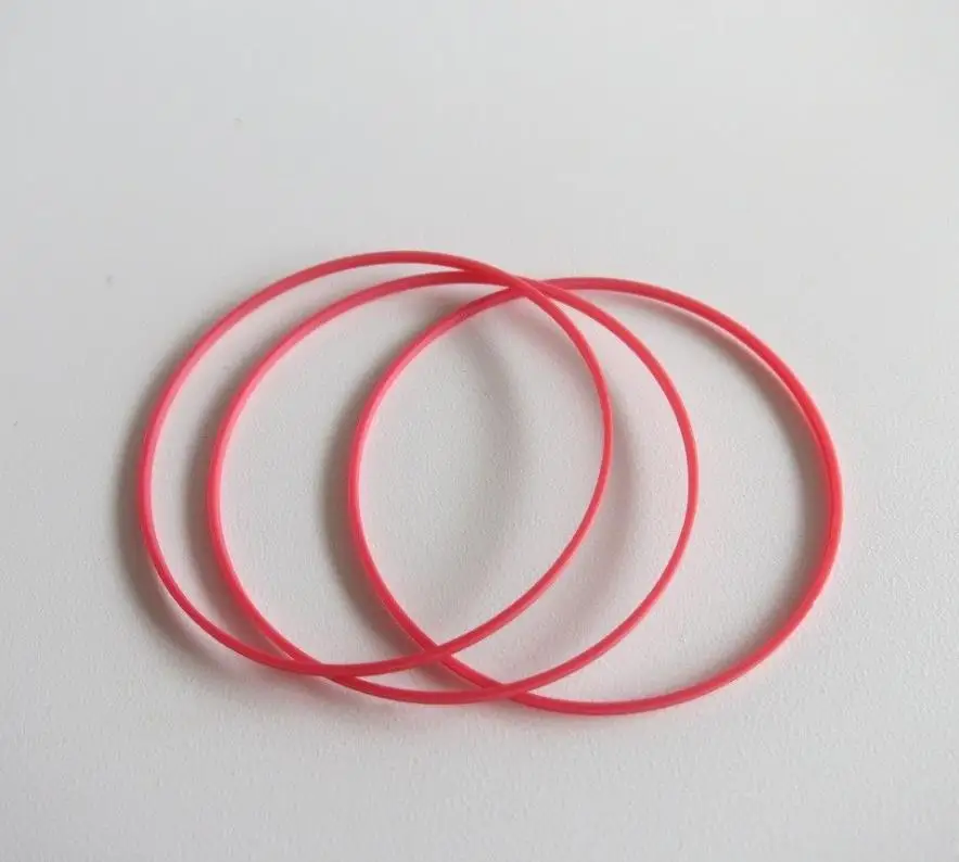 Assortment of 0.9mm Height Red Waterproof Watch Caseback Gasket Plastic O-ring Kit No.668