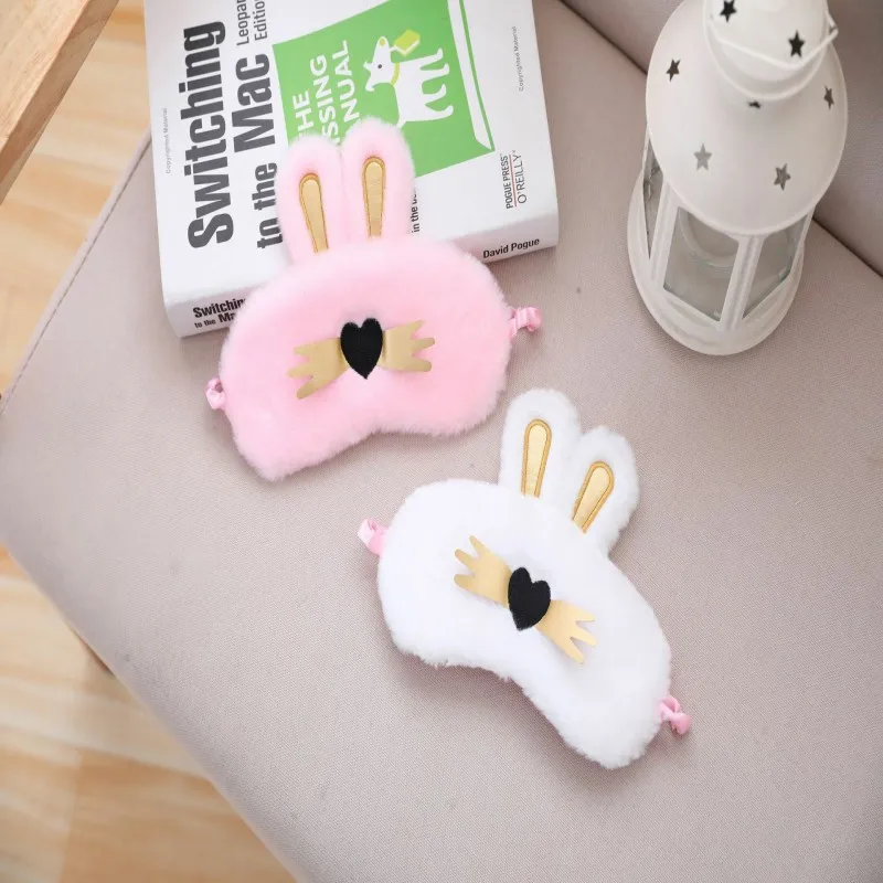 Маска для сна с милым кроликом Кроликом накладка на глаза девочек малышей