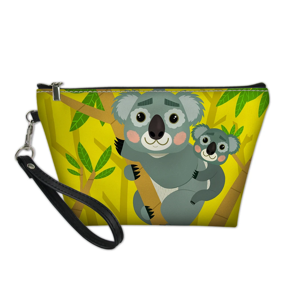 

THIKIN Girls Travel Pouch 2019 New Arrival Cartoon Koala Print Make Up Bag for Women Ladies Daily Cosmetic Case Custom Pattern