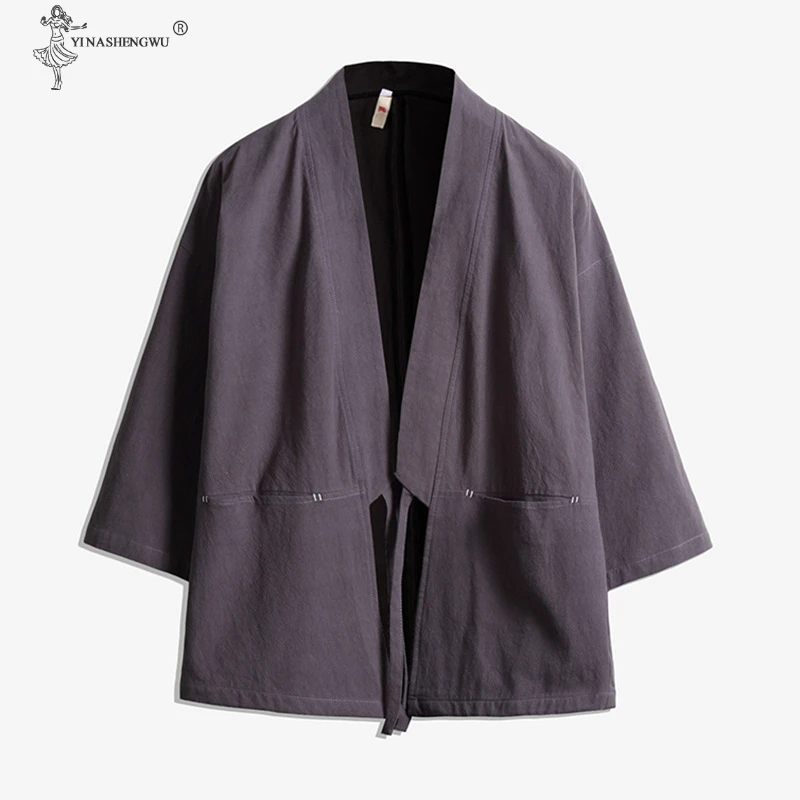 Kimono Samurai Costume Streetwear Plus Size Asian thanks Jacket Yukata Men Women Cloth Cardigan Traditioanl Japanese Clothing