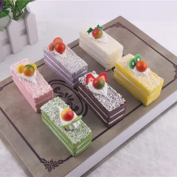 

Wedding party decoration simulation PU three-layer small cake fake cream cake refrigerator stickers photography props