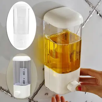 

500ml Wall Mounted Shampoo Soap Dispenser Bathroom Shower Manual Liquid Lotion Pump Manual pressure Soap Dispenser Bottle