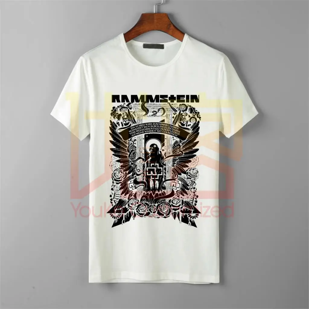 Rammstein-Band-футболка Мужская брендовая футболка высокого качества хит продаж |