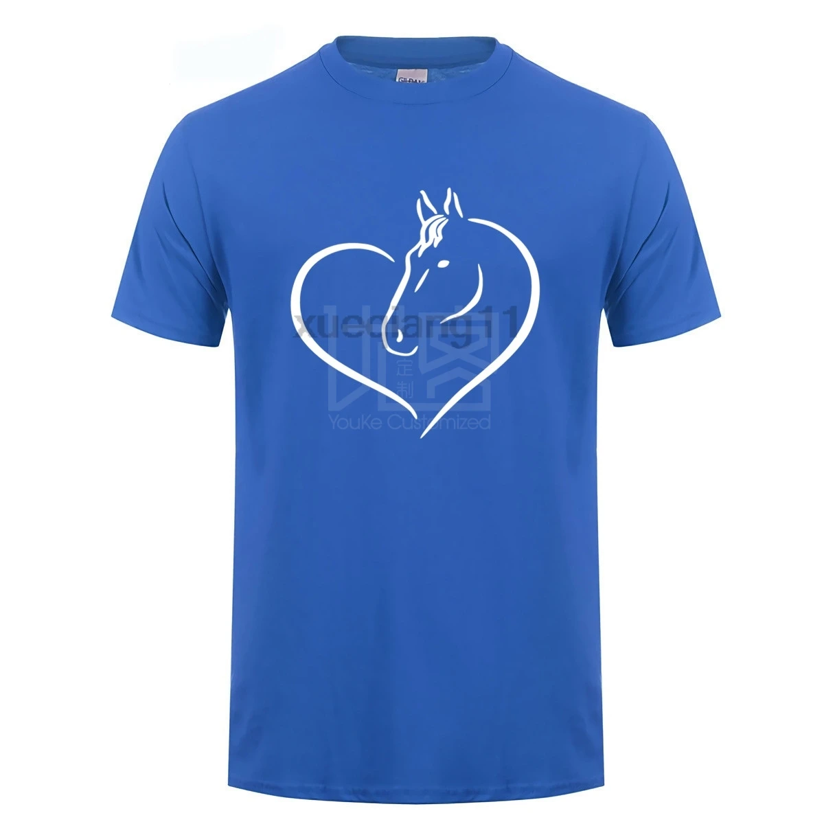 Amore Riding Horse Donna T Shirt Estate Manica Corta In Cotone Cavallo Divertente Ragazza T Shirt