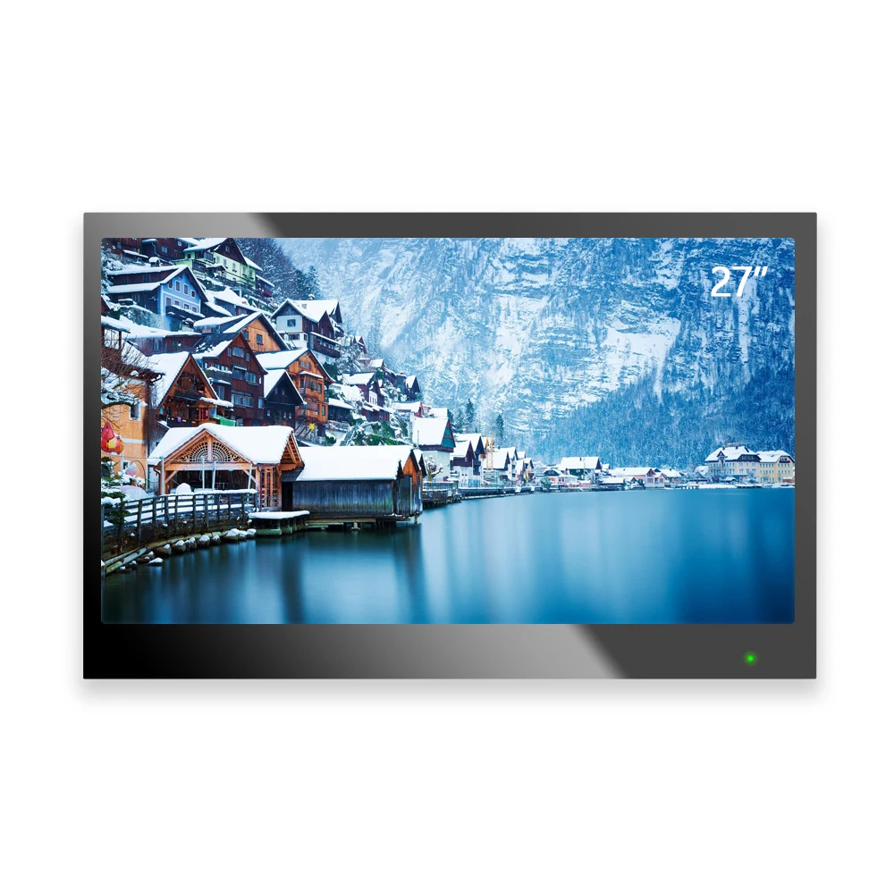 Soulaca-Espejo de 27 pulgadas para TV, resistente al agua, Android 9,0, de la UE para baño, televisión LED inteligente, Control remoto, Full HD, 1080P