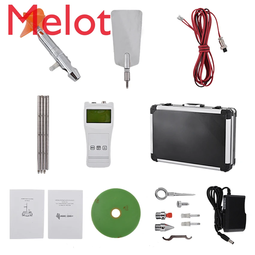 

LS1206B Liquid flow meter range 0.05~8m/s / portable velocity meter Continuous working 24 hours turning propeller diameter 60mm