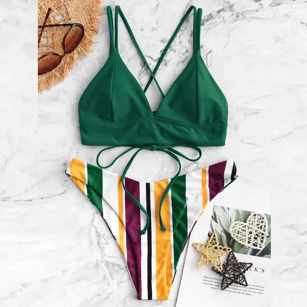 Летние женские брюки с поясом повседневные укороченные стильные полосатые Узкие