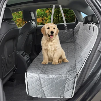 

LEEPEE Zipper Hammock Cushion Pet Protector Dog Car Seat Cover Pet Carrier Tool Car Rear Back Seat Mat View Frontside Mesh
