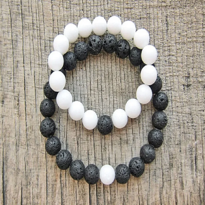 2 шт./компл. ювелирные изделия ручной работы для мужчин и женщин подарок черный