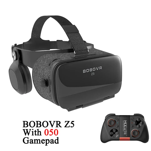 050 Gamepad BOBOVR Z5 3D очки с эффектом погружения, гарнитура виртуальной реальности, стерео 3D очки, VR картонный шлем 120 FOV для 4,7-6,2 'смартфона - Цвет: 050 Gamepad