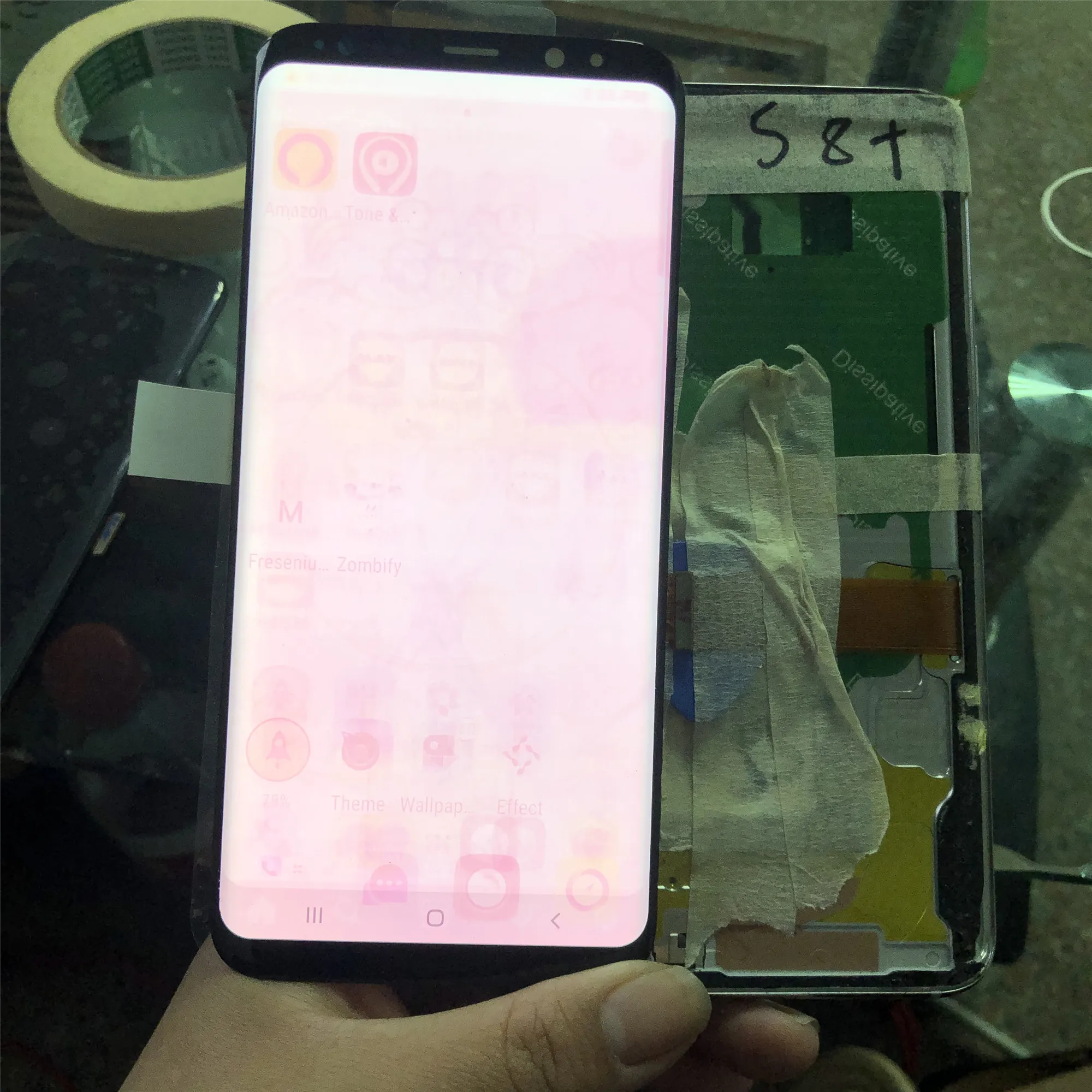 S8 PLUS LCD For Samsung Galaxy S8+ LCD With Frame Super Amoled 2960*1440 SM G9550F G955F Touch