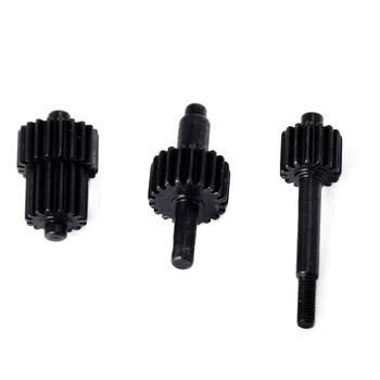 

FBIL-RC Car Metal Spare Part Upgrade Metal Front & Rear Axle Gear Shaft Driving Gear Set for D90