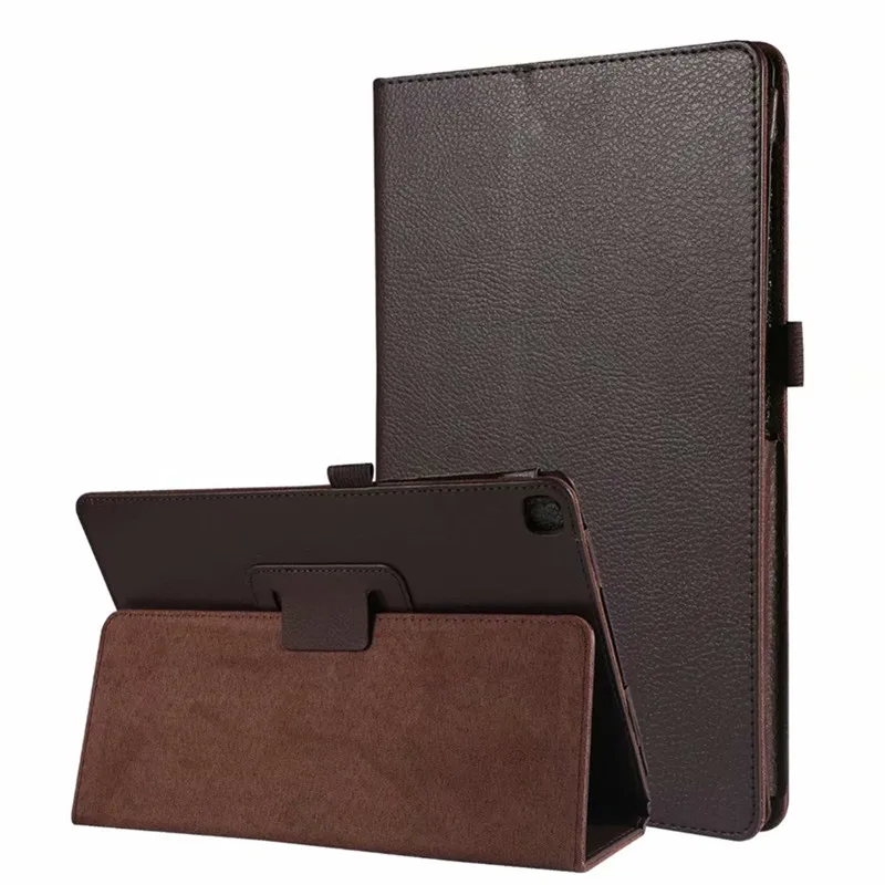 Чехол-книжка для Samsung Galaxy Tab A 10," SM-T510 SM-T515 T510 T515 чехол для планшета защитный кожного покрова - Цвет: brown