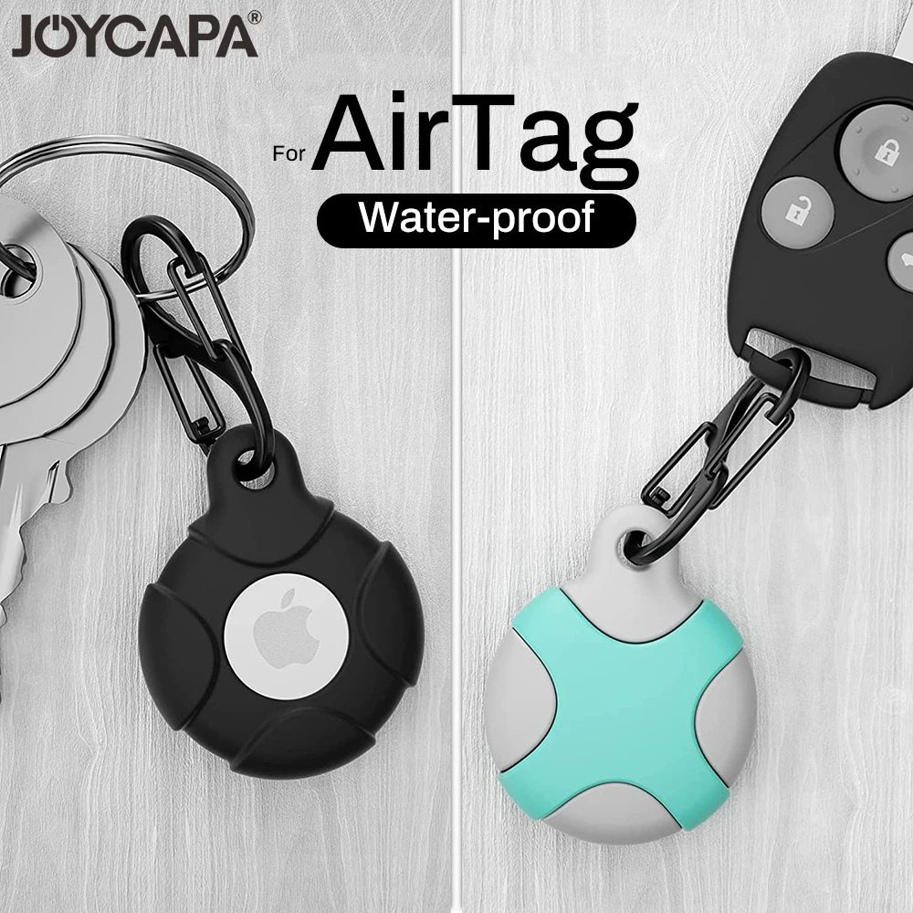 Silicone Case for Apple AirTag with Keychain Ring Waterproof Shockproof