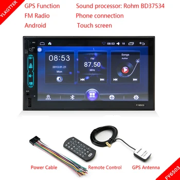 

Universal FY6503 7inch Android System GPS Function Car Multimedia Player High Sound Quality Touchable Screen Support Record Card