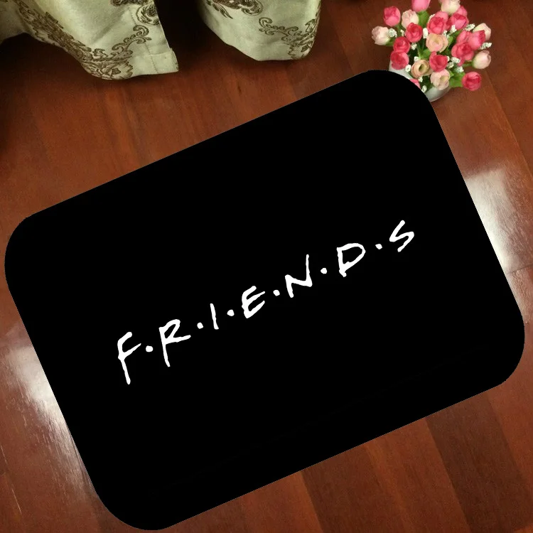 

Floor Mats Anti Slip Mat Cartoon animation words friends Printed Pattern Carpet Rug for Bathroom Door Living Room free shipping