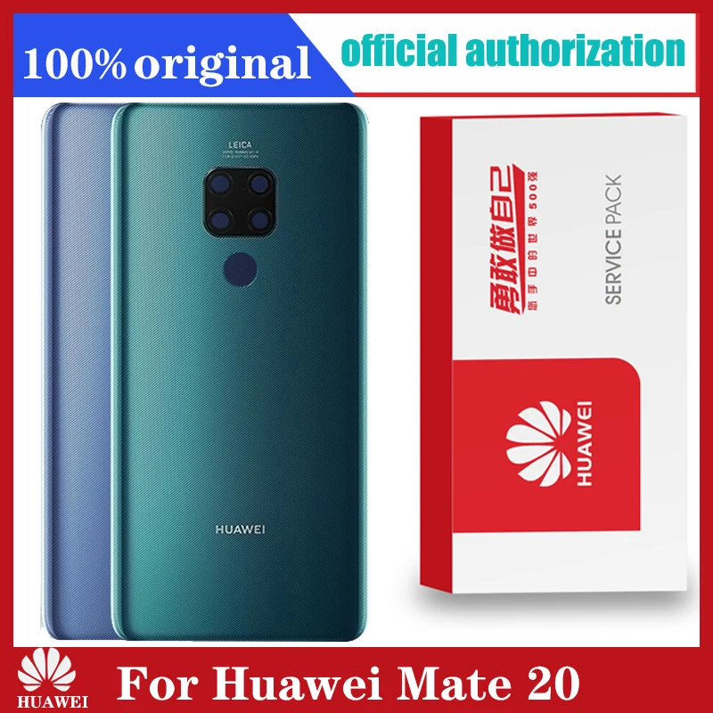 Оригинальная запасная задняя крышка для HUAWEI Mate 20 аккумуляторного стекла с