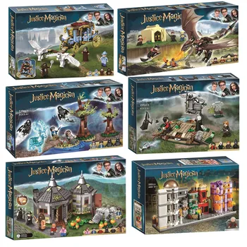 

City Movie Magic School Clock Tower Building Block Toys Compatible Lepining Friends 75945 75946 75957 75958 75965