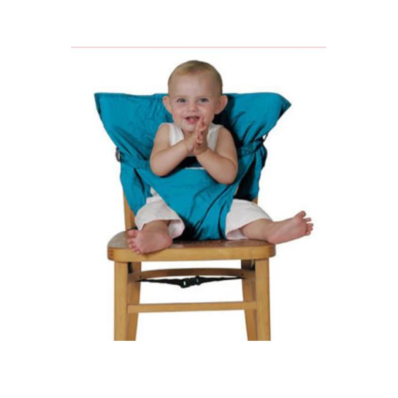 Baby Chair Portable Infant Seat Product Chair Seat Safety Belt Cover Feeding High Chair Harness Baby Chair Seat - Цвет: blue