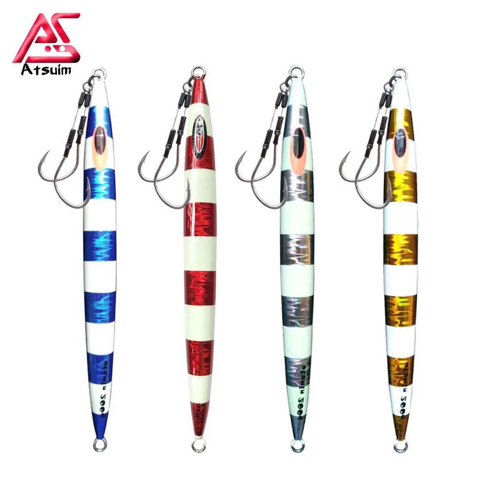 

AS Fast Jig Lure Fishing 100g150g200g250g300g400g Metal Lead Speed Falling Jigging Saltwater Artificial Fishing Lure Jig Bait