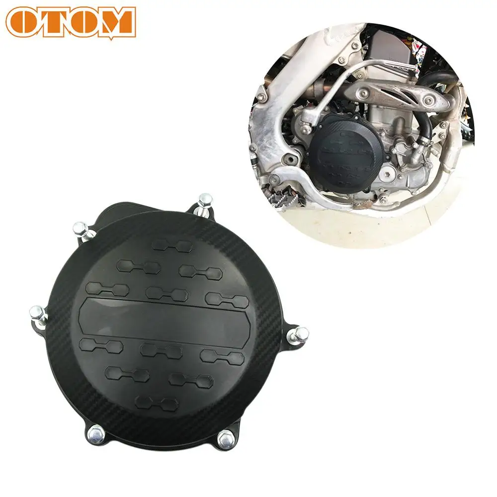Пластиковая крышка сцепления OTOM для мотоцикла CRF01 черный защитный чехол монтажные винты в комплекте HONDA CRF250R