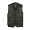 Men Large Size XL-4XL Motorcycle Casual Vest Male Multi-Pocket Tactical Fashion Waistcoats High Quality Masculino Overalls vest ► Photo 2/6