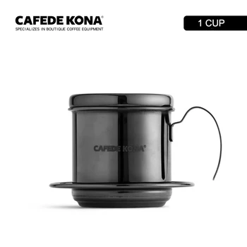 

CAFEDE KONA Coffee Maker Vietnam coffee pot domestic stainless steel coffee utensils brewing pot drop clepsydra 1 cup