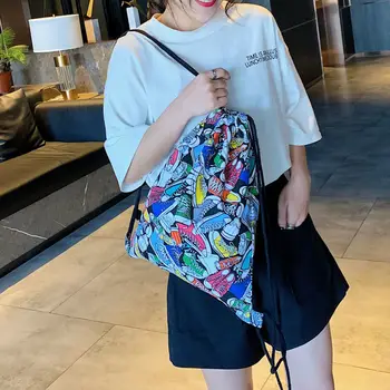買取 ファッションポータブル巾着バッグ女の子靴バッグ女性綿トラベルポーチ収納服ハンドバッグ高品質化粧バッグ