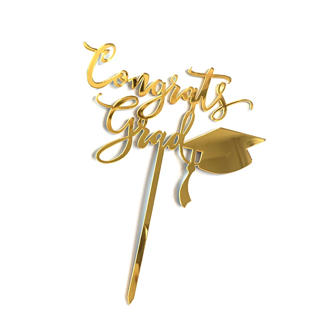Small Student DIY Class Cake Topper Decoration Baking Inserted Acrylic Party Glitter High School Congrats Graduation Non Toxic Small Student DIY Class Cake Topper Decoration Baking Inserted Acrylic Party Glitter High School Congrats Graduation Non Toxic