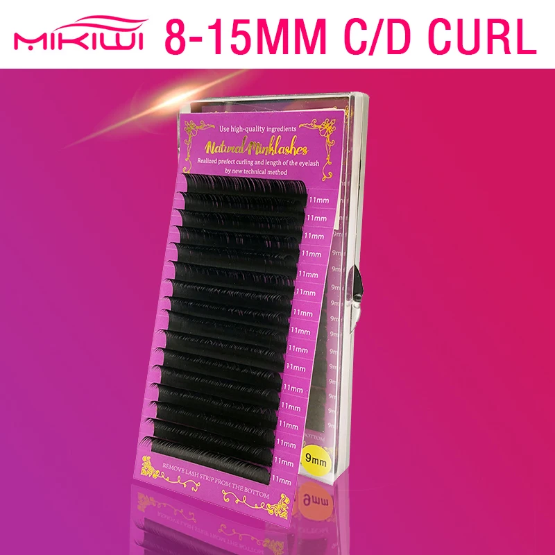 1 лоток для ресниц удлиняющий Curl Mix мягкий черный матовый | дополнительно C/D Curl 8-15 мм и Mix length