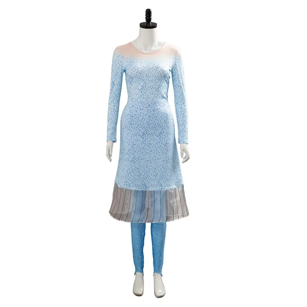 Снежная королева, платье принцессы Эльзы, карнавальный костюм для взрослых женщин и девочек, нарядный синий бриллиант, карнавальный костюм на Хэллоуин