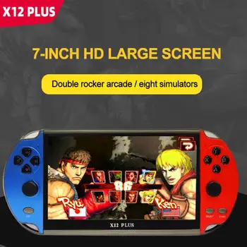 

X12PLUS 7 inch handheld video game console 16GB PSP FC GBA NES built-in 10000 game console game console