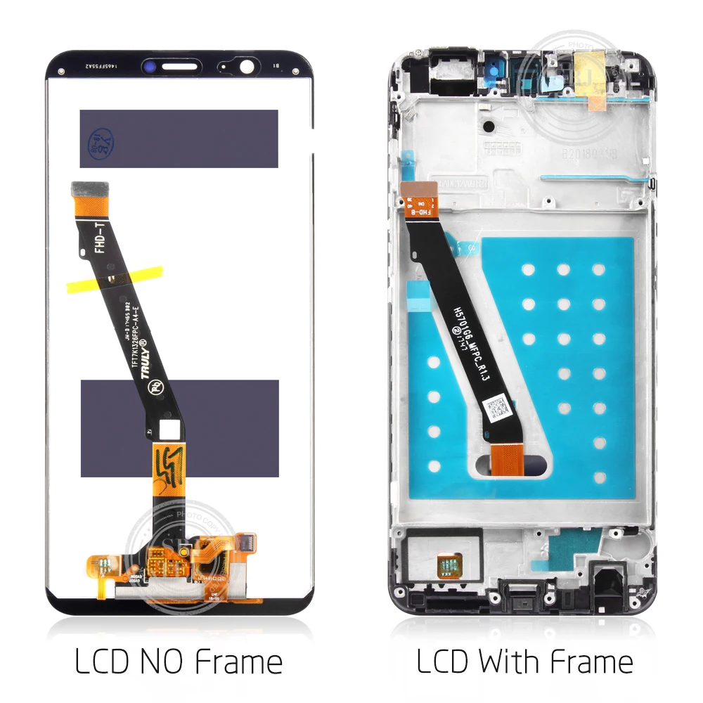 Srjtek для huawei P умный ЖК-дисплей Сенсорная стеклянная панель сенсор Замена для huawei Enjoy 7S дисплей рамка экран рис LX1 L21