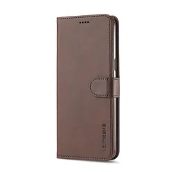 Luxury Leather Wallet Flip Phone Case with Stand and Card Slots - Premium Protection and Style for OPPO A16 (Brown)