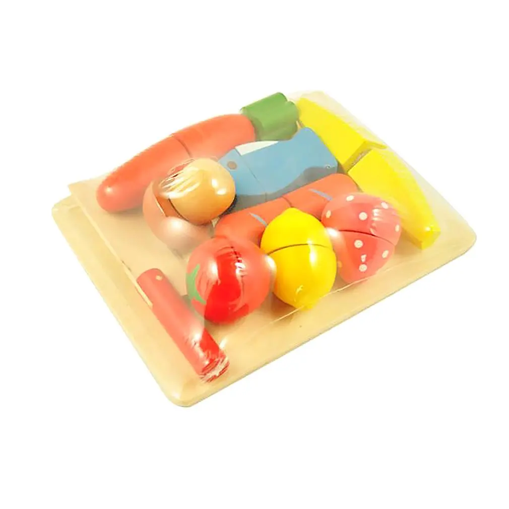 fruit vegetables velcro cutting toy set