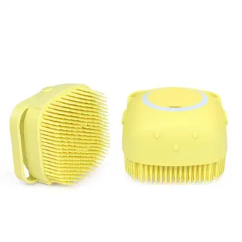 

Bath Brush Comb Pet Spa Massage Brush Soft Silicone Material Hair Combing Cleaning Tool Pet Supplies