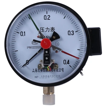 

YX-150 Magnetic-Assisted Electric Contact Pressure Gauge Electrical Contact Pressure Gauge 0-0.4Mpa