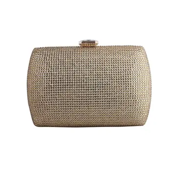 

Golden Diamond Handbag Women Party Crystal Clutches Evening Bags Wedding Bag Bridal Shoulder Crossbody Bag Clutch Purse Colorful