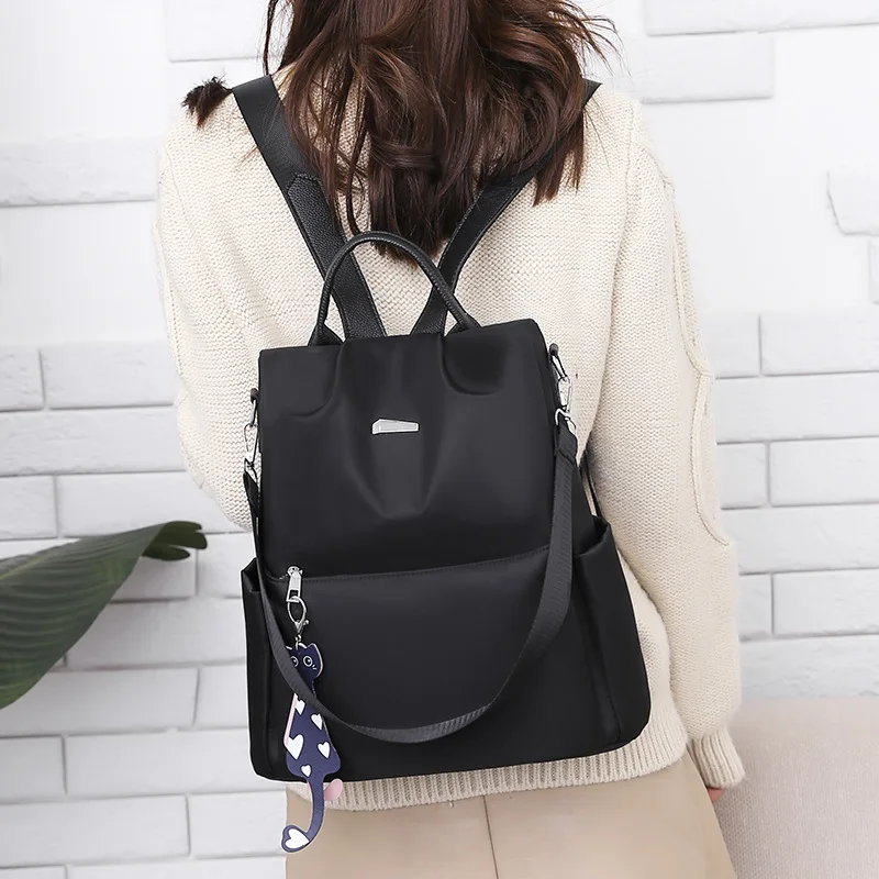 

2018 New Style Korean-style Outdoor Casual Anti-Theft Waterproof Oxford Cloth Backpack College Style High School Schoolbag