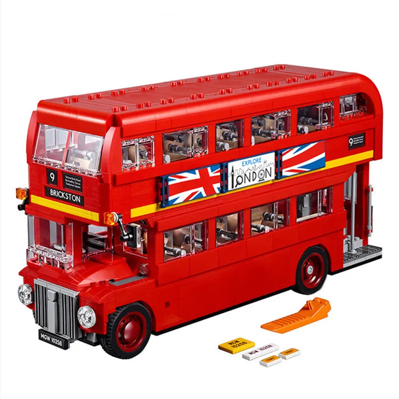 

NEW 1686pcs City Technic UK London Double layer Bus Building Block Bricks Compatible 10258 21045 toys Children Gifts