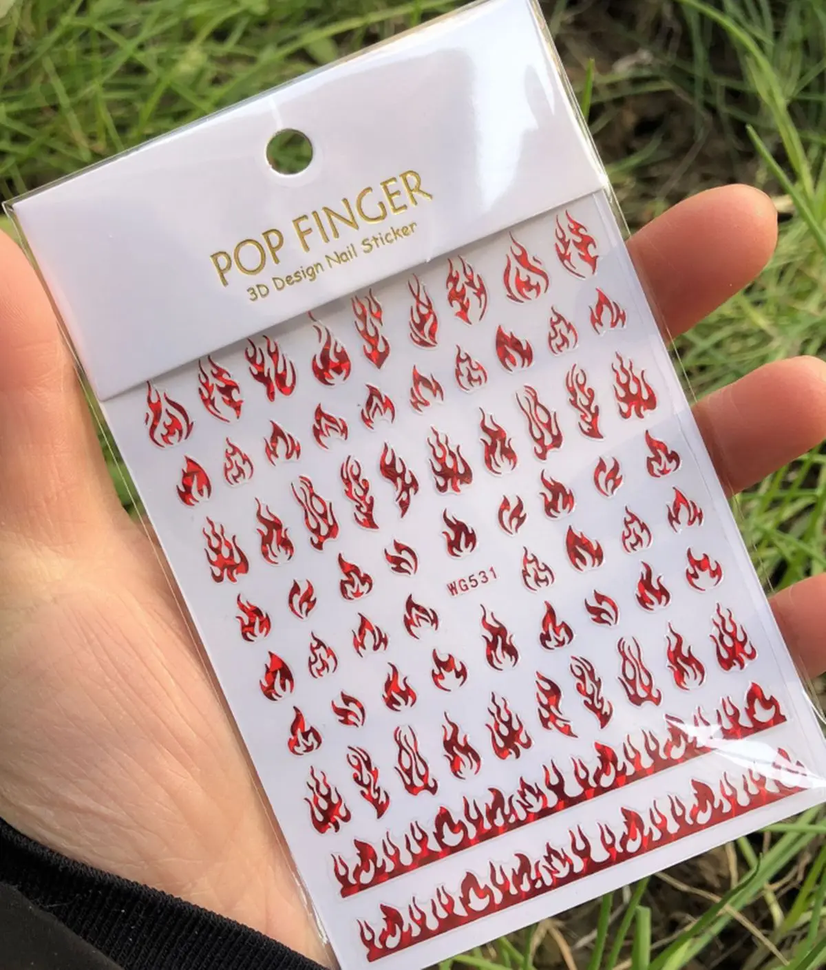 1PCS Multi-Color Laser Reflective Alphabet Nail Art Sticker Kit