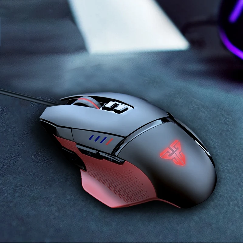 Fantech X11, компьютерная мышь для макросъемки, цвет Rgb, Usb, Проводная Подсветка, 8000 точек/дюйм, 8 кнопок, оптическая игровая мышь для ПК, Pubg Gamer Cs