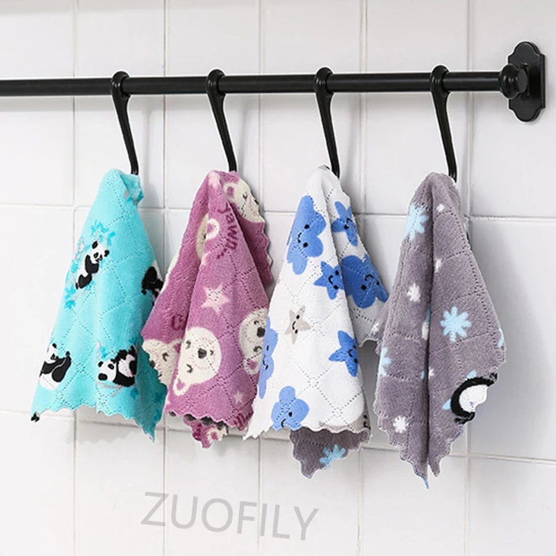 2pcs Absorbent Microfiber Kitchen Dish Cloth High-efficiency Tableware Dishcloth Tools Household Cleaning Towel Gadgets | Дом и сад