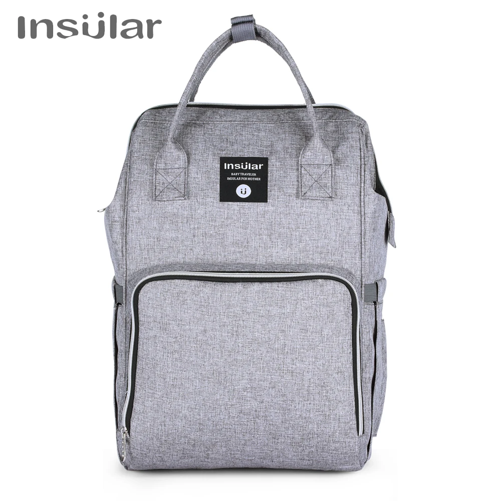 

Insular Brand Nappy Backpack Bag Mummy Large Capacity Stroller Bag Mom Baby Multi-function Waterproof Outdoor Travel Diaper Bags