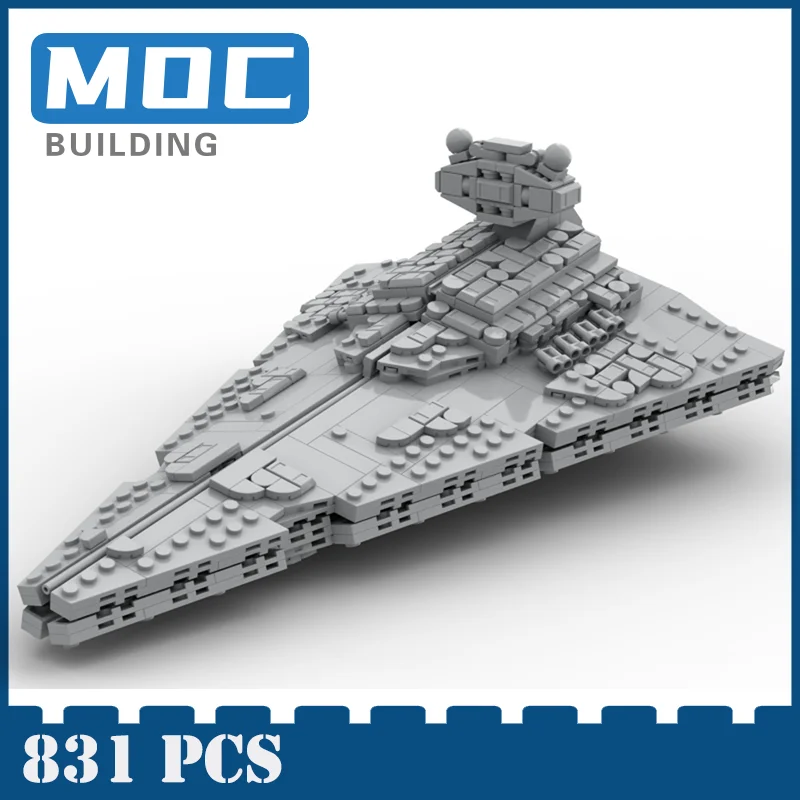 NEW 831Pcs Star Plan Series Destroyers Micro Ver MOC Space Wars Building Blocks Bricks DIY Assemble Model Toys Kids Gifts | Игрушки и